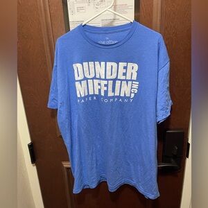The Office Blue Dunder Mifflin Paper Company Tee 2X